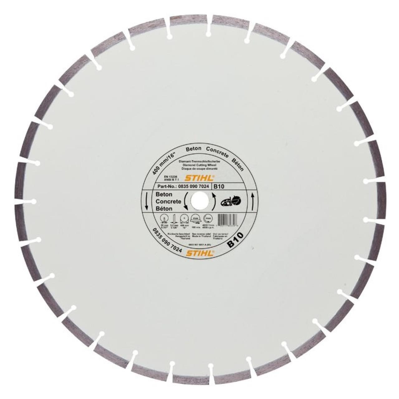 Trennscheibe D-B20 Ø 400mm/16''